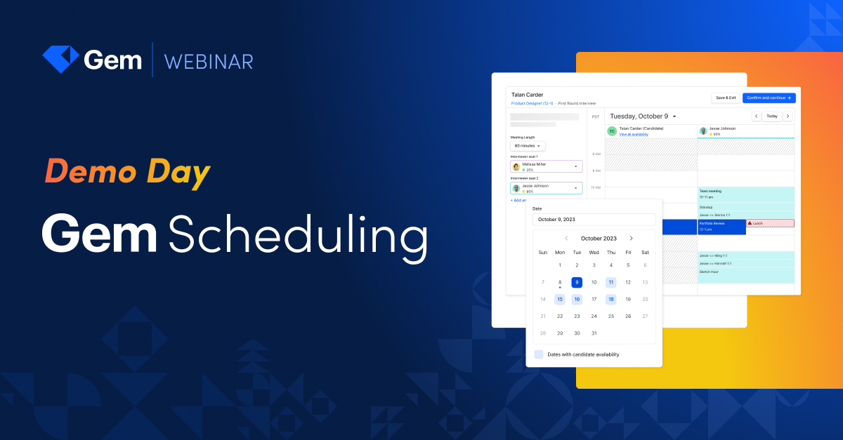 Demo Day | Gem Scheduling | Resource Preview