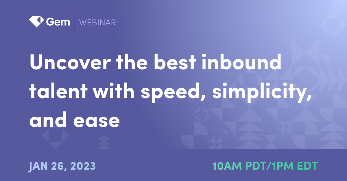 Webinar | Uncover your best inbound talent | Resource Preview