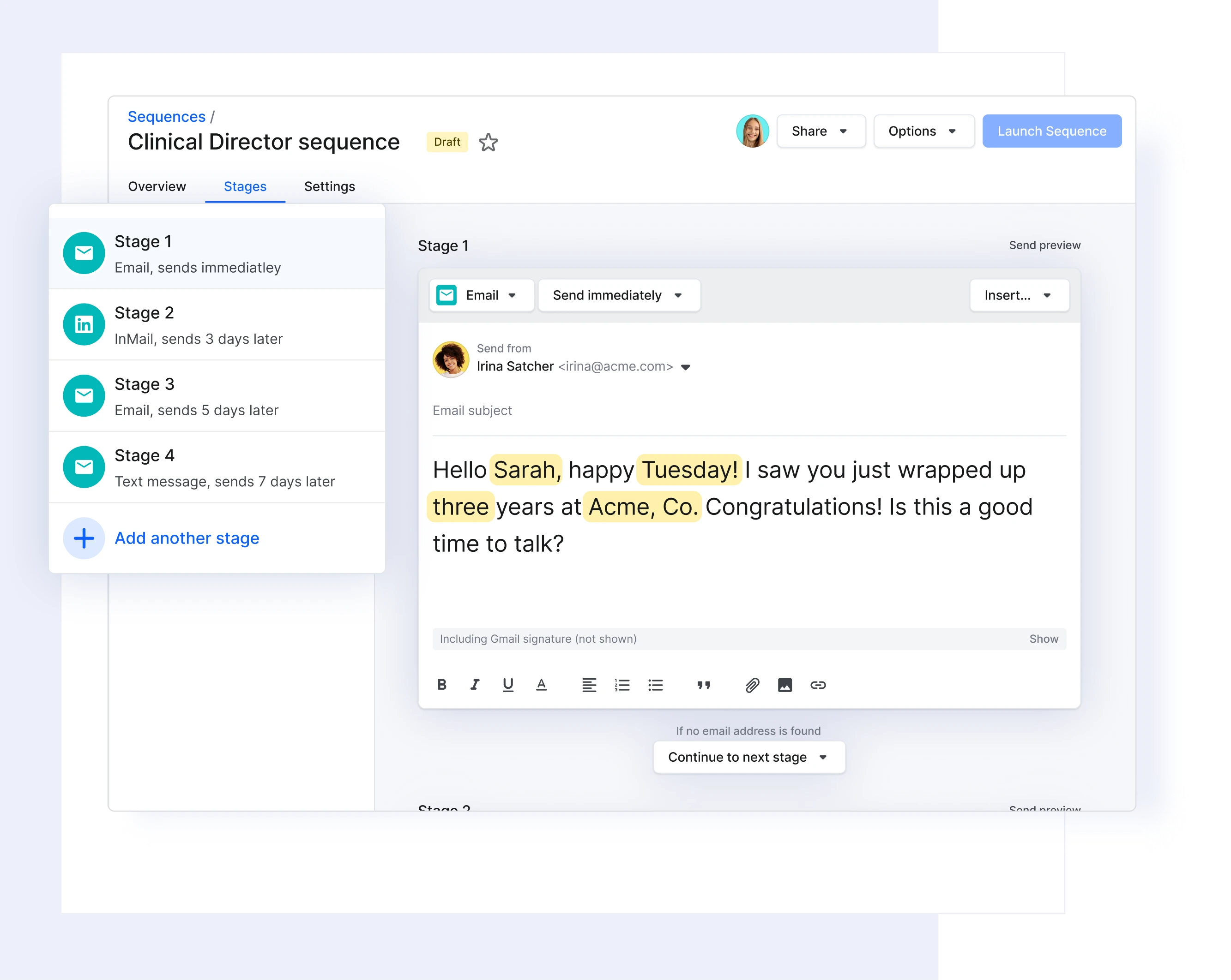 Life Sciences Sequence